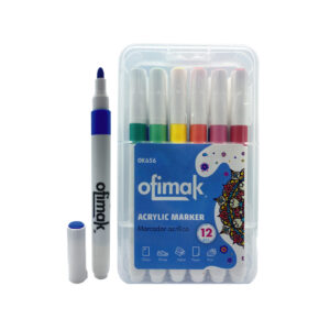 OK656 - Marcadores Acrílico 12 Unidades