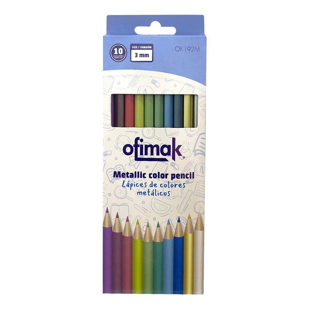 OK192M - Lápices de Colores Metálicos